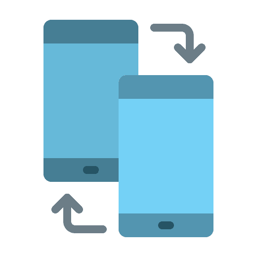 Mobile phones data transfer computing data icon Mobile phones data transfer computing data icon