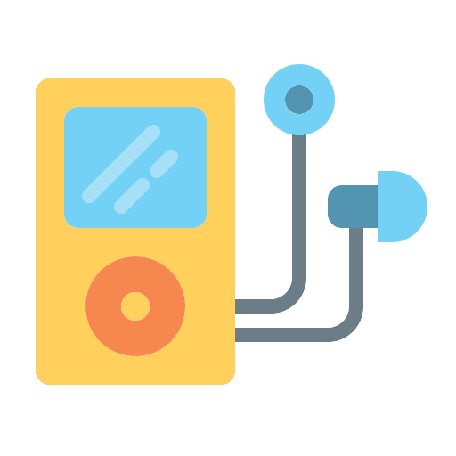 Music player device electronics technology icon Music player device electronics technology icon