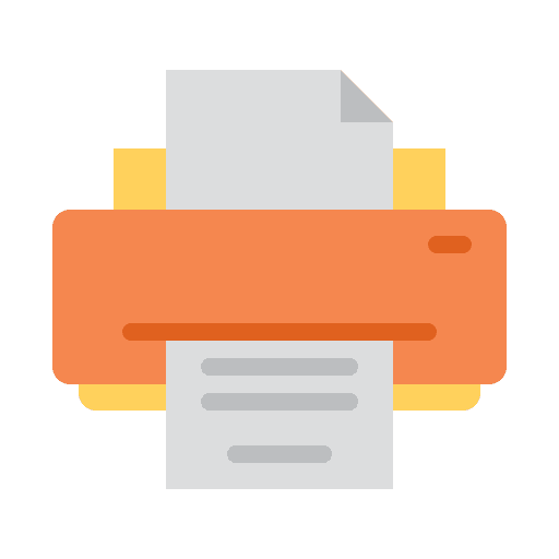 Printer ink electronics paper icon Printer ink electronics paper icon