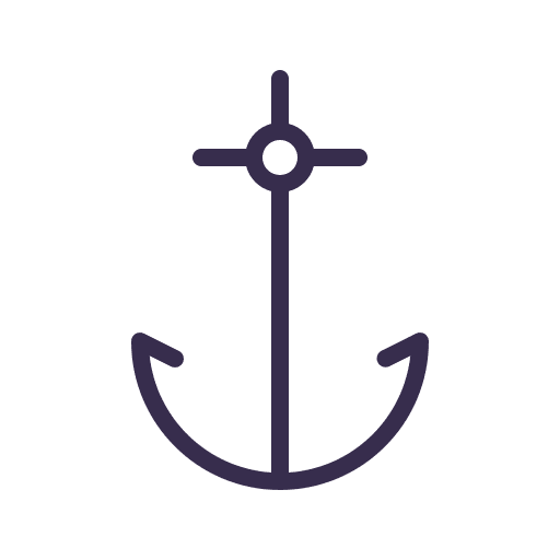 Anchor navigation sailing ocean icon Anchor navigation sailing ocean icon