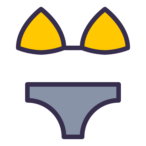 Bikini fashion summer vacation icon Bikini fashion summer vacation icon