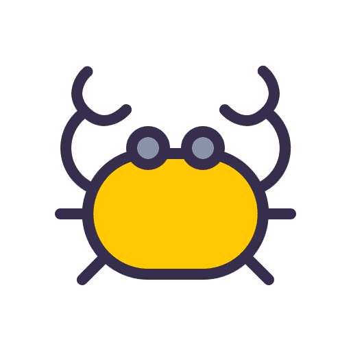 Crab summer seafood animals icon Crab summer seafood animals icon