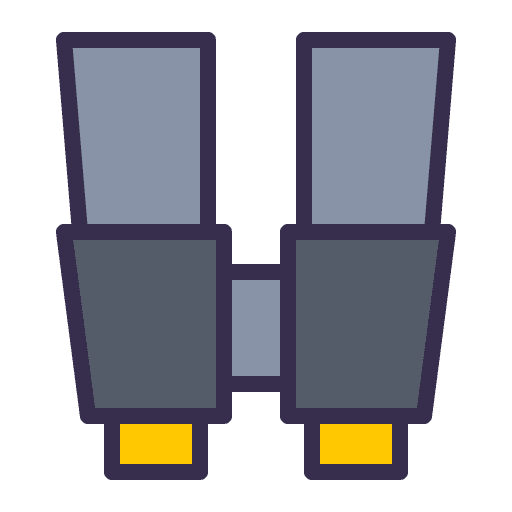 Binoculars spy miscellaneous sight icon Binoculars spy miscellaneous sight icon