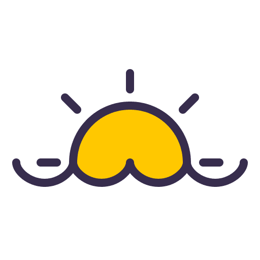 Sunset sun sunset sea icon Sunset sun sunset sea icon