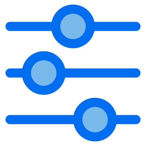 Filter setup levels ui icon Filter setup levels ui icon