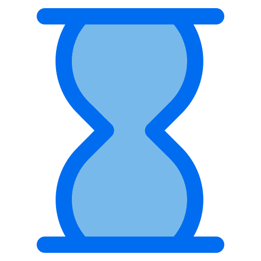 Hourglass waiting clock time and date icon Hourglass waiting clock time and date icon