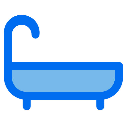 Tub furniture and household bath clean icon Tub furniture and household bath clean icon