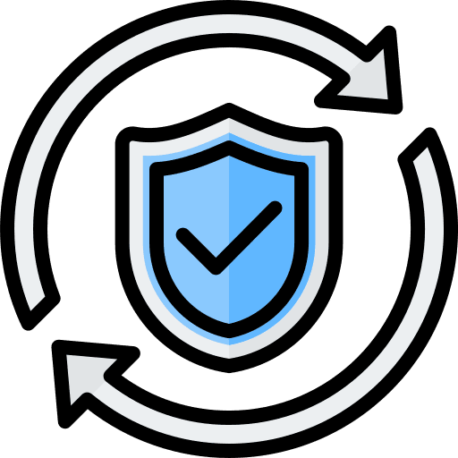 Security system verified renewable check mark icon