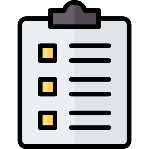 Checklist criteria clipboard list icon