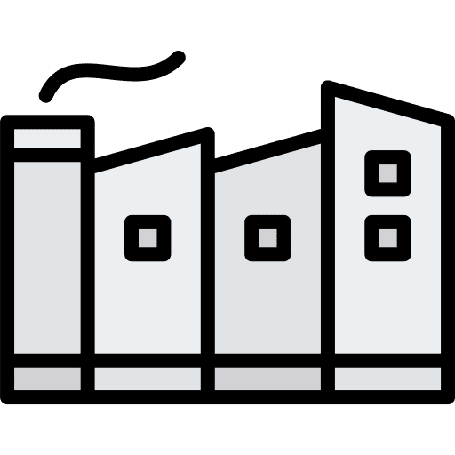 Factory manufacture factory chimney icon