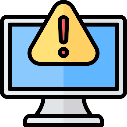 Monitor monitor alert screen icon