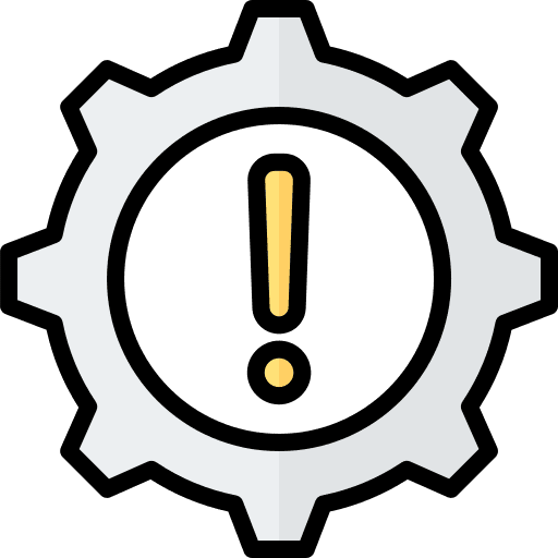 Risk management alert alarm configuration icon