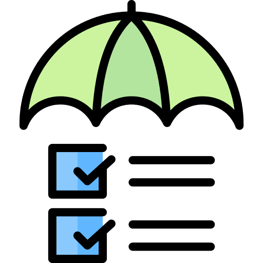 Risk management done tasks security icon