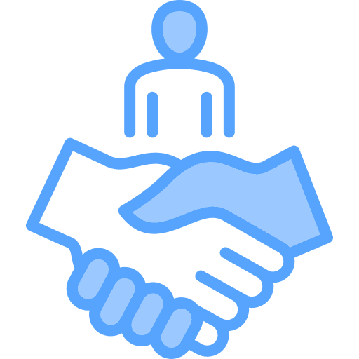 Customer loyalty people loyalty collaboration icon