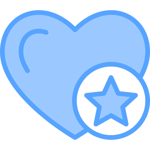 Customer loyalty star lover rating icon Customer loyalty star lover rating icon