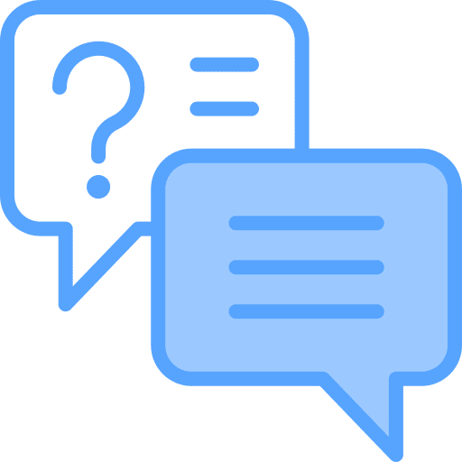 Faq text answer faq icon