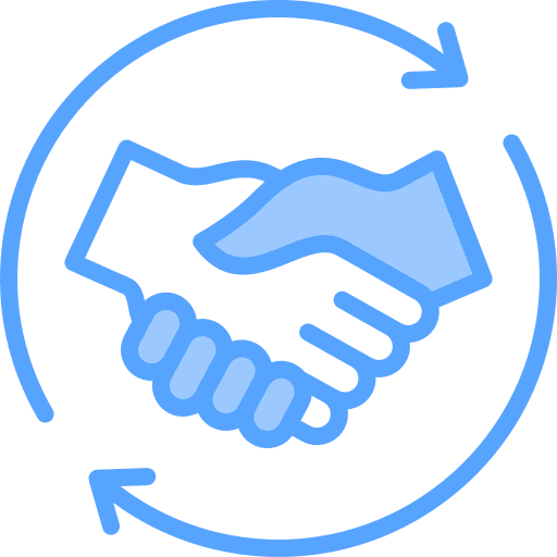 Partnership handshake partnership handshake hands and gestures deal icon