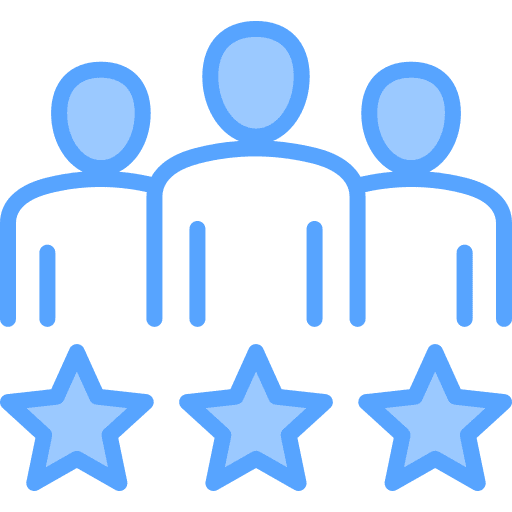 Ratings star customer satisfaction ratings icon