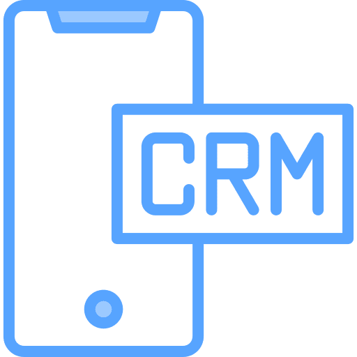 Crm management smartphone relationship icon Crm management smartphone relationship icon