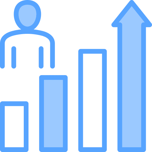 Growth graph bar graph customer business and finance icon Growth graph bar graph customer business and finance icon