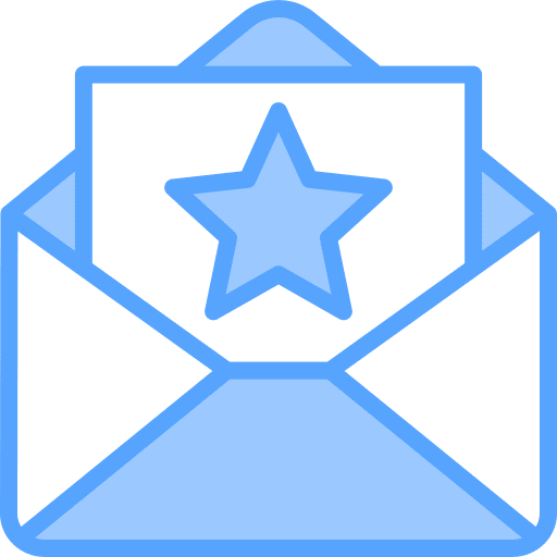 Mail form communications rating icon Mail form communications rating icon