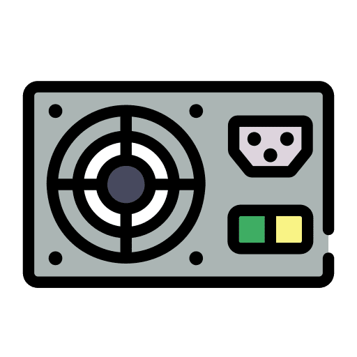 Power supply energy device technology icon