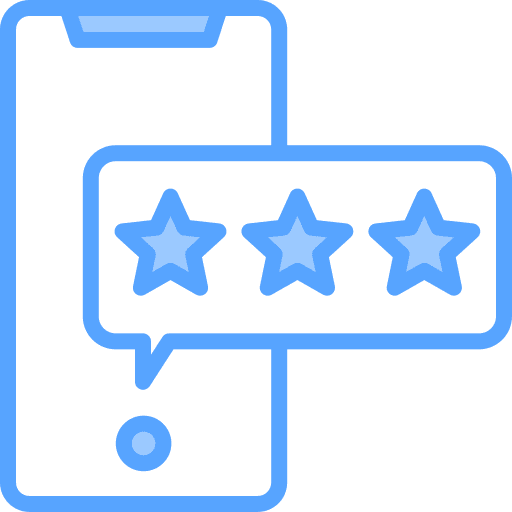 Smartphone business and finance marketing review icon Smartphone business and finance marketing review icon