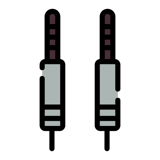 Audio cable music technology sound icon Audio cable music technology sound icon