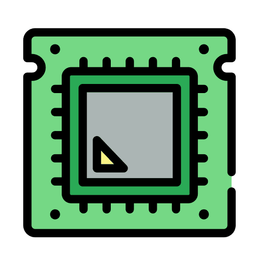 Cpu processor hardware microchip icon Cpu processor hardware microchip icon