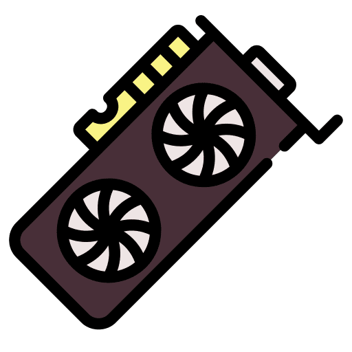 Graphics card technology hardware computer icon Graphics card technology hardware computer icon