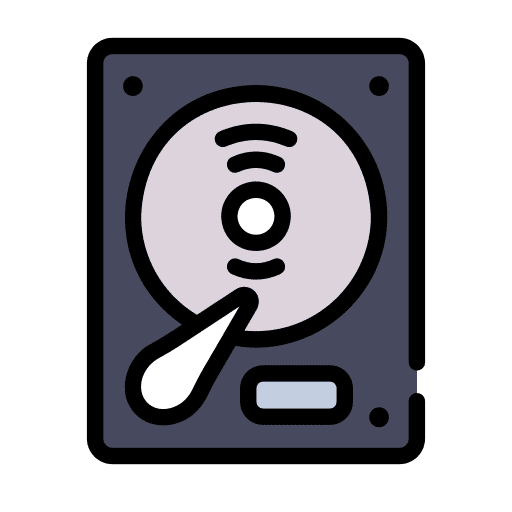 Hard drive device storage hardware icon Hard drive device storage hardware icon