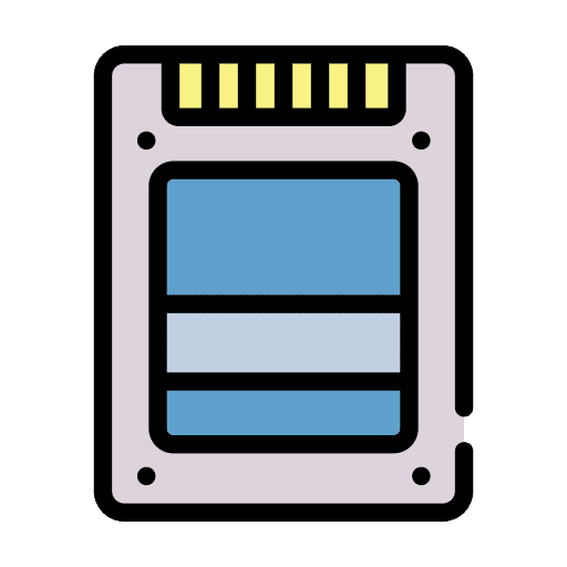 Ssd device storage hardware icon