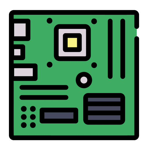 Motherboard technology board digital icon Motherboard technology board digital icon