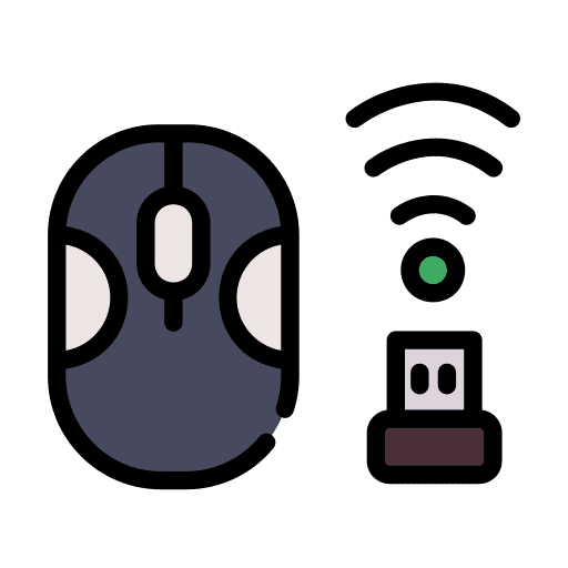 Wireless mouse computer click technology icon Wireless mouse computer click technology icon