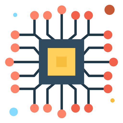 Chip power processor cpu icon