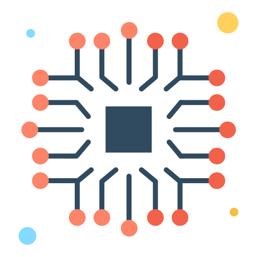 Electronics internet networking chip icon Electronics internet networking chip icon