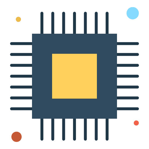 Microchip processor internet electronics icon Microchip processor internet electronics icon