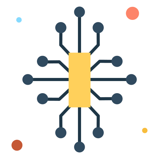 Circuit board cpu technological microchip icon Circuit board cpu technological microchip icon
