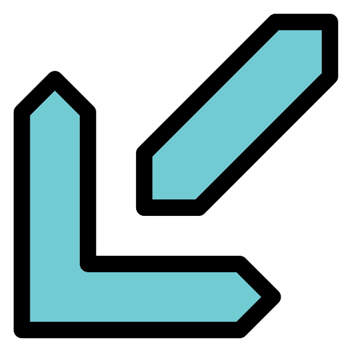 Down left down left arrow direction icon Down left down left arrow direction icon