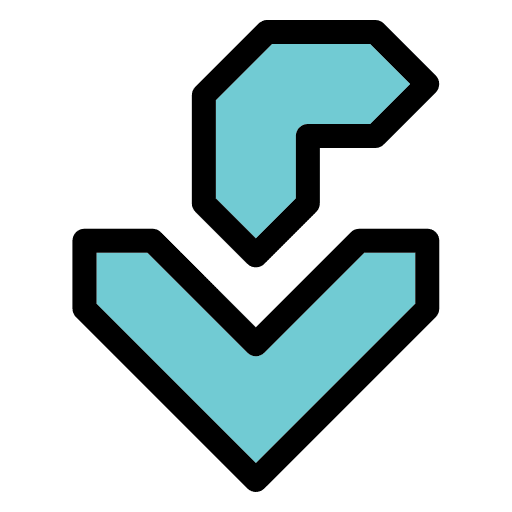 Left down arrows left down arrow down left arrow icon