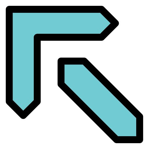 Left up arrow arrows sign icon