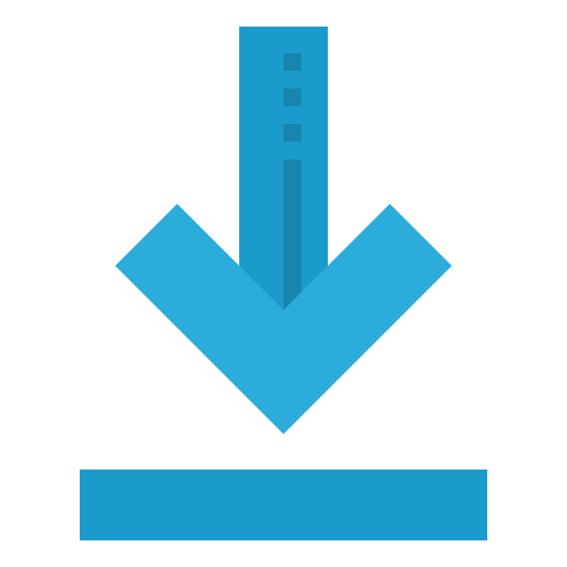 Bottom download bottom arrows icon