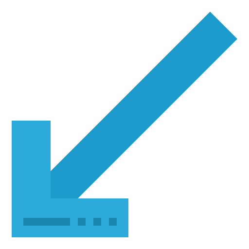 Left down left down direction user interface icon