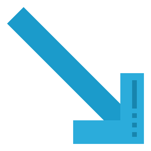 Right down user interface arrows direction icon