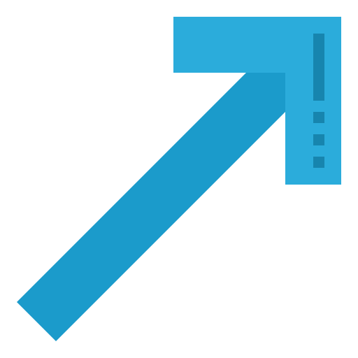 Right up arrows direction user interface icon