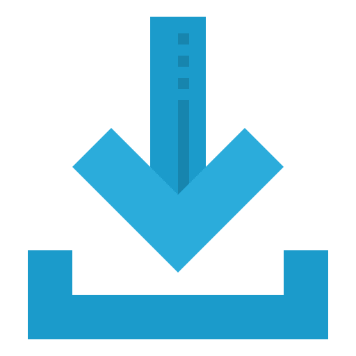 Bottom download user interface down arrow icon Bottom download user interface down arrow icon