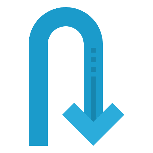 U turn u turn direction arrows icon U turn u turn direction arrows icon