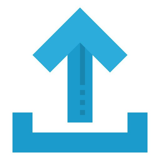 Upload direction user interface arrows icon Upload direction user interface arrows icon