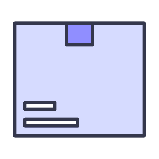 Cardboard box parcel package packaging icon