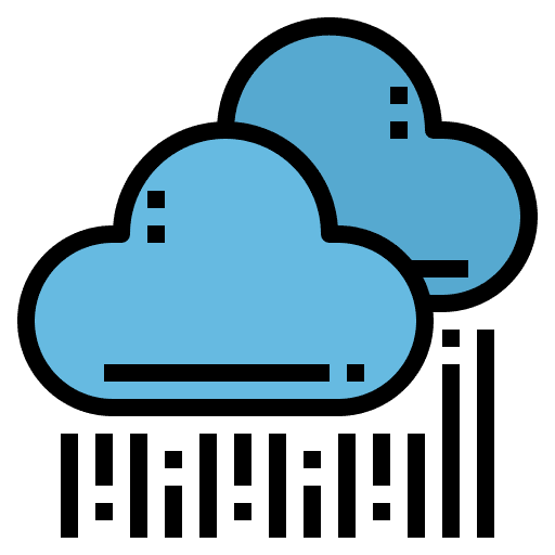 Cloud raining nature rainy icon